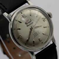 Royal Geneva Men's Swiss Made 17Jwl Automatic Silver Watch w/ Strap