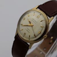1950s Ray Wolf Men's Swiss Made 17Jwl Automatic Gold Watch w/ Strap