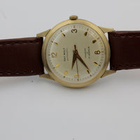 1950s Ray Wolf Men's Swiss Made 17Jwl Automatic Gold Watch w/ Strap