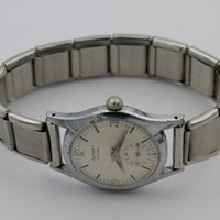 1950s Rudolph's Dependable Men's Silver 17Jwl Swiss Made Watch w/ Bracelet