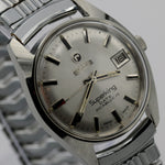 1970s Roamer Superking Men's Swiss Made 17Jwl Silver Calendar Watch w/ Bracelet
