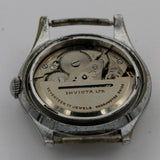 1940s Invicta / Seeland Men's Swiss Made 17Jwl Automatic Rotomatic Silver Watch w/ Strap