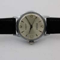 1970s Sheffield Men's Silver Automatic 17Jwl Swiss Made Calendar Watch w/ Strap