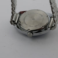 1960s Sears Men's Silver Near Mint Condition Blue Dial Watch w/ Silver Bracelet