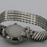 1960s Seth Thomas Men's Swiss Made 17Jwl Automatic Silver Watch w/ Bracelet