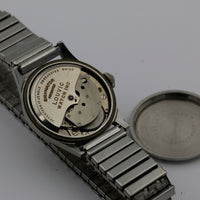 1940s Setter - Louvic Men's Silver 17Jwl Automatic Bidynator Watch w/ Silver Bracelet