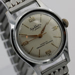 1970s Sellita Men's Silver 17Jwl Swiss Made Watch w/ Bracelet