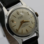 1960s Tilbury Men's Swiss Made 17Jwl Silver Watch w/ Strap