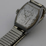 1930s Ingraham Men's Original "Wrist-O-Crat" Silver Made in USA Watch w/ Bracelet