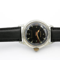 1940s Wolbrook / Clinton Men's Made in Germany Silver Watch w/ Strap