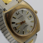 1970s Westclox Men's 17Jwl Gold Large Calendar Watch w/ Bracelet