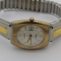 1970s Westclox Men's 17Jwl Gold Large Calendar Watch w/ Bracelet