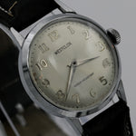 Westclox Men's 7Jwl Japan Silver Watch w/ Gold Movement