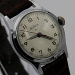 WWII Willens Swiss Made 7Jwl Military Silver Watch