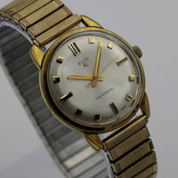 1960s Elgin Men's Gold 17Jwl Automatic Swiss Made Watch w/ Bracelet