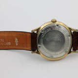 1950s Gruen Men's Swiss Made 10K Gold 17Jwl Watch w/ Aligator-Lizard Strap