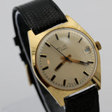 1950s Poljot Men's Gold 17Jwl Calendar Made in USSR Watch w/ Strap