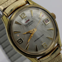 1960s Waltham Men's Gold 17Jwl Calendar Fully Signed Watch w/ Bracelet