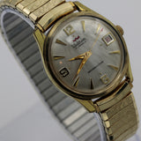 1960s Waltham Men's Gold 17Jwl Calendar Fully Signed Watch w/ Bracelet