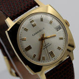 1974 Bulova / Caravelle Gold 17Jwl Swiss Made Calendar Watch w/ Strap
