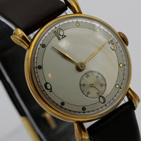 1930s Men's Gold Swiss Made 15Jwl Watch w/ Strap