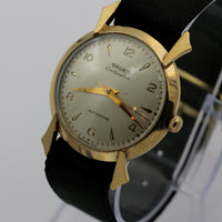 Gruen Continental Men's 10K Gold Automatic Bumper Watch w/ Strap