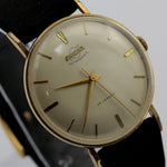 1950s Enicar Ultrasonic Men's Gold 23Jwl Swiss Made Watch w/ Strap