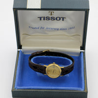 Tissot Stylist Ladies Swiss Made Gold Quartz Calendar Watch w/ Original Box
