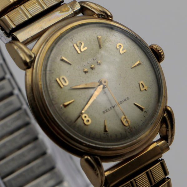 Benrus 14k gold mens on sale watch