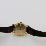 New Wittnauer Ladies Gold Diamonds Octagon Swiss 17Jwl Watch w/ Original Box