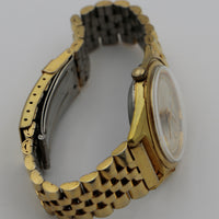 1960s Waltham Men's 21Jwl Gold Interesting Dial Watch w/ Bracelet