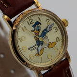 1984 Bradley Donald Duck Happy Birthday Gold Quartz Watch w/ Original Box