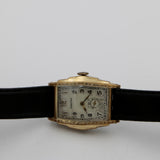 1930s Croton Men's Swiss Made 7Jwl Gold Engraved Bezel Watch w/ Original Box