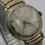 1950s Timex Men's Gold Automatic Interesting Large Dial Watch w/ Bracelet