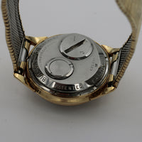 Rare 1967 Bulova Accutron 10K Gold Men's Back Set Quadrant Dial Watch - Original Bracelet
