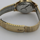 Rare 1967 Bulova Accutron 10K Gold Men's Back Set Quadrant Dial Watch - Original Bracelet