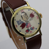 1970s Dick Nixon Men's Swiss Made Gold Watch by Peace Time Company