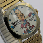 1970s Official Spiro Agnew Vice President Gold Watch by Dirty Time Company