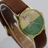 1960s Lafayette Men's Gold Swiss Made Golf Special Watch w/ Strap