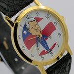 Bill Clinton Rare Backwards Running Quartz Gold Watch - Near Mint Condition
