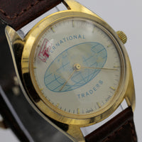 1970s "International Traders" Men's Gold Special Edition Watch w/ Strap