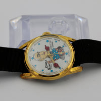 New 1970s Uncle Sam Election Gold  Watch w/ Warranty Card