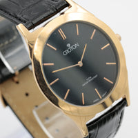 Croton Men's Quartz Rose Gold Extra Large Ultra Thin Watch w/ Strap