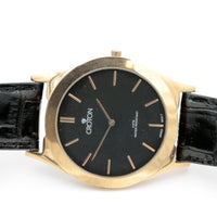 Croton Men's Quartz Rose Gold Extra Large Ultra Thin Watch w/ Strap