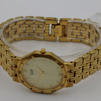 Citizen Men's Quartz Gold Ultra Thin Watch w/ Gold Bracelet