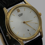 Citizen Men's Quartz Gold Ultra Thin Watch w/ Strap