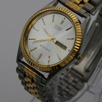 Citizen Men's Quartz Gold Dual Calendar Coin Bezel Watch w/ Bracelet