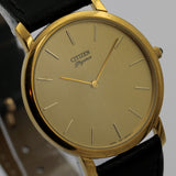 Citizen Elegance Men's Quartz Gold Ultra Thin Watch w/ Strap