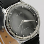 1961 Seiko Sea Lion Diashock Men's Silver 17Jwl Gorgeous Dial Watch w/ Strap