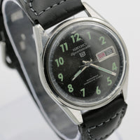 1967 Seiko Sportsmatic Men's Automatic 21Jewels Diashock Silver Watch w/ Strap